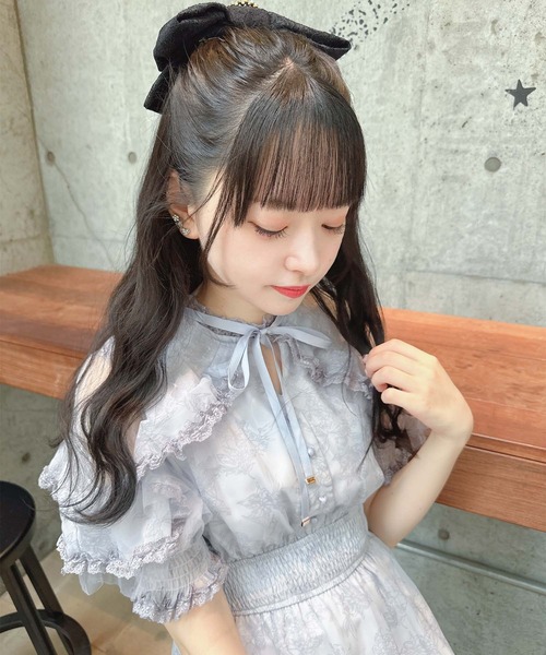 ROJITA(ロジータ)の「花柄ロングワンピース(ワンピース・レディース・アイボリー/ピンク/グレー・FREE)」の5枚目の写真