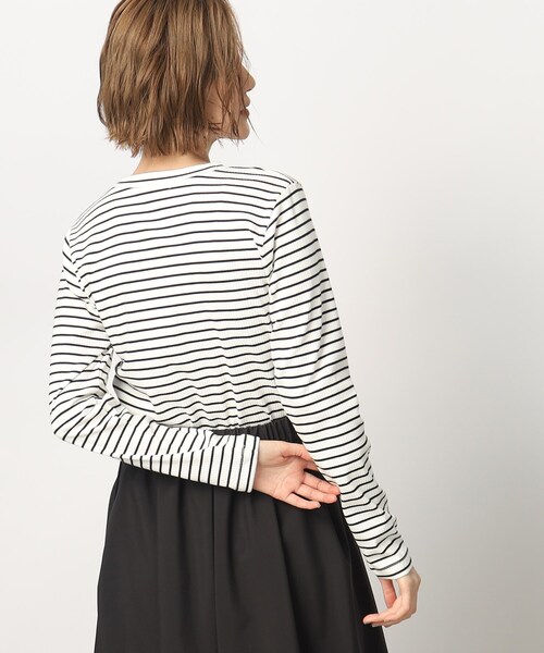 grove（グローブ）の「◆テレコ長袖ロンT（Tシャツ/カットソー・レディース・ホワイト系5/ブラック/アイボリー・02/03/01/04/05）」の17枚目の写真