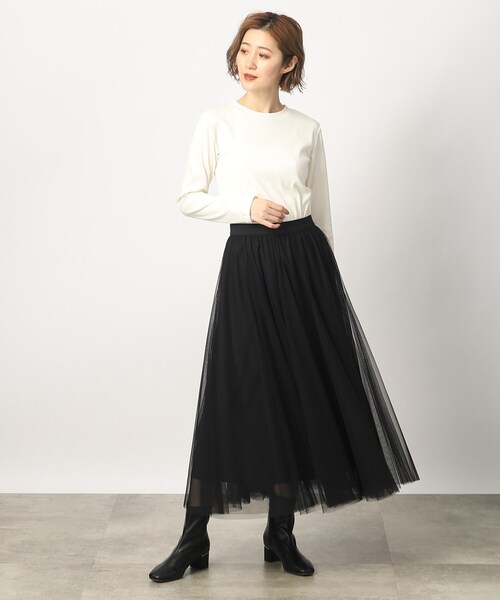 grove（グローブ）の「◆テレコ長袖ロンT（Tシャツ/カットソー・レディース・ホワイト系5/ブラック/アイボリー・02/03/01/04/05）」の15枚目の写真