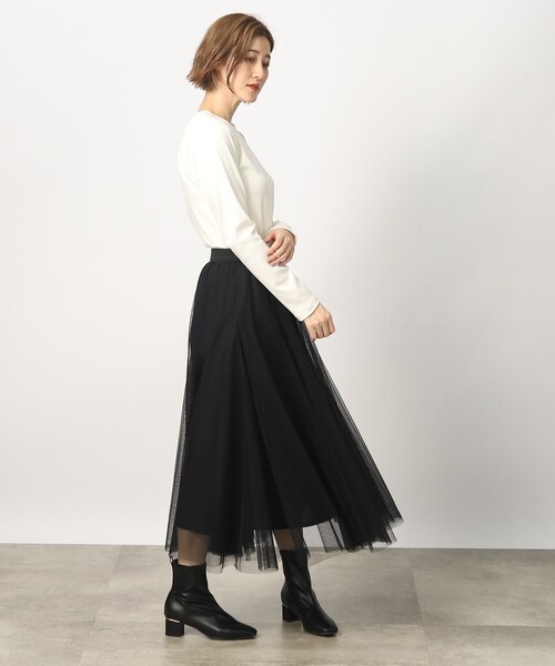 grove（グローブ）の「◆テレコ長袖ロンT（Tシャツ/カットソー・レディース・ホワイト系5/ブラック/アイボリー・02/03/01/04/05）」の14枚目の写真