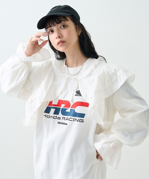 FREAK'S STORE(フリークスストア)の「フリルボレロ(カーディガン/ボレロ・レディース・オフホワイト/ネイビー・フリ-)」の2枚目の写真