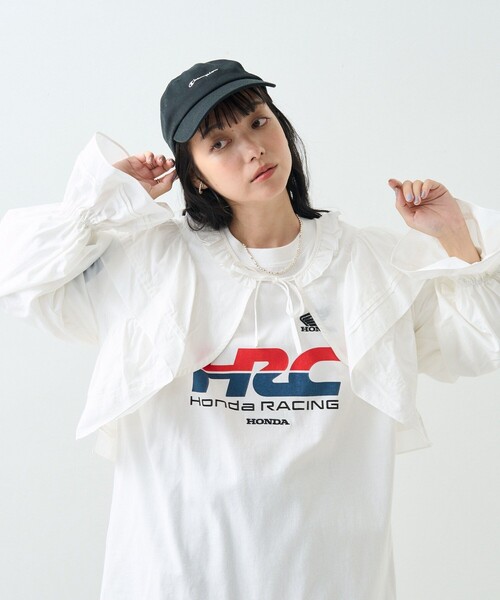 FREAK'S STORE(フリークスストア)の「フリルボレロ(カーディガン/ボレロ・レディース・オフホワイト/ネイビー・フリ-)」の13枚目の写真