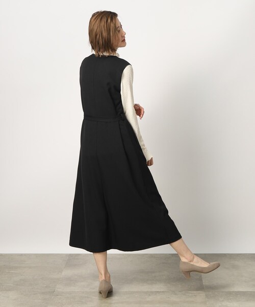 grove(グローブ)の「◆ウール見え前開きジャンドレワンピース(ワンピース・レディース・ブラウン系/ベージュ系その他2/ブラック・04/05/02/01/03)」の6枚目の写真