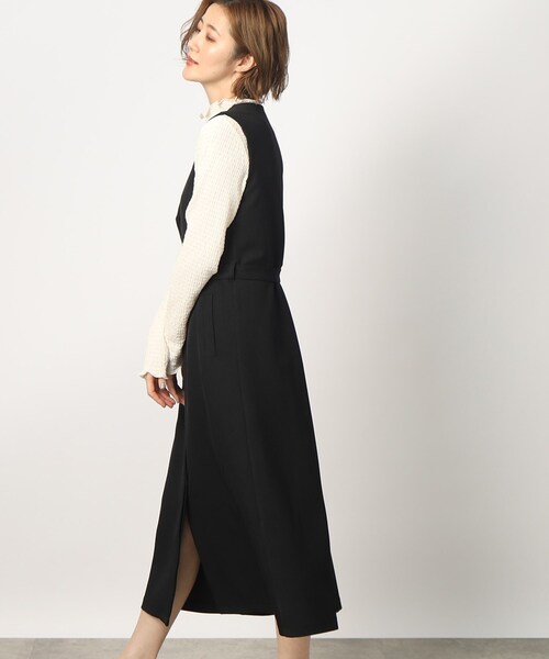 grove(グローブ)の「◆ウール見え前開きジャンドレワンピース(ワンピース・レディース・ブラウン系/ベージュ系その他2/ブラック・04/05/02/01/03)」の8枚目の写真