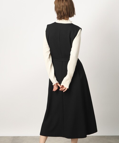 grove(グローブ)の「◆ウール見え前開きジャンドレワンピース(ワンピース・レディース・ブラウン系/ベージュ系その他2/ブラック・04/05/02/01/03)」の9枚目の写真