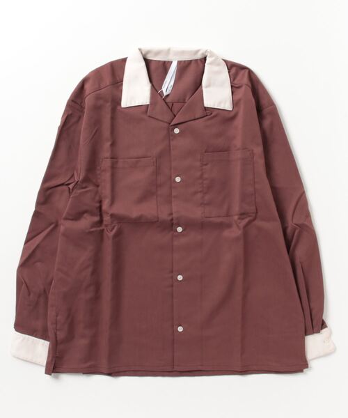 Mag.（マグ）の「ロングスリーブ　クレリックオープンカラーシャツ（シャツ/ブラウス・メンズ・グリーン/オフホワイト/カーキ/サックスブルー/ベージュ/モカ/ブラック・LARGE）」の18枚目の写真