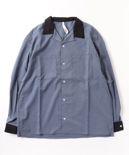 Mag.（マグ）の「ロングスリーブ　クレリックオープンカラーシャツ（シャツ/ブラウス・メンズ・グリーン/オフホワイト/カーキ/サックスブルー/ベージュ/モカ/ブラック・LARGE）」の19枚目の写真