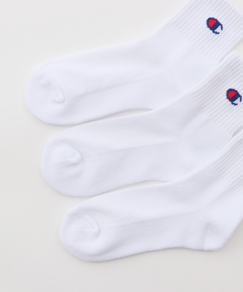 Champion（チャンピオン）の「【Champion/チャンピオン】キッズ 【3足組】クォーターレングスソックス【ハーフパイル】（ソックス/靴下・キッズ・ホワイト/その他・FREE）」の3枚目の写真