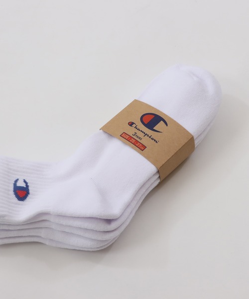 Champion（チャンピオン）の「【Champion/チャンピオン】キッズ 【3足組】クォーターレングスソックス【ハーフパイル】（ソックス/靴下・キッズ・ホワイト/その他・FREE）」の6枚目の写真