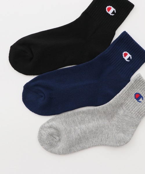 Champion（チャンピオン）の「【Champion/チャンピオン】キッズ 【3足組】クォーターレングスソックス【ハーフパイル】（ソックス/靴下・キッズ・ホワイト/その他・FREE）」の7枚目の写真
