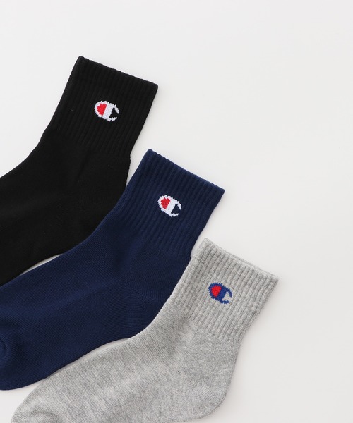 Champion（チャンピオン）の「【Champion/チャンピオン】キッズ 【3足組】クォーターレングスソックス【ハーフパイル】（ソックス/靴下・キッズ・ホワイト/その他・FREE）」の8枚目の写真