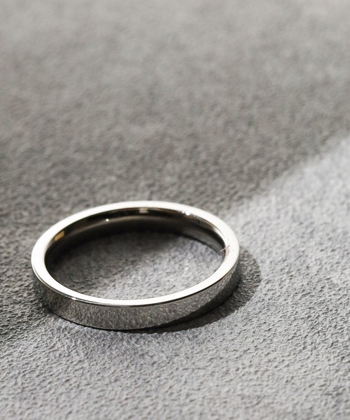 NO WAY（ノーウェイ）の「/stainless/ flat ring（リング・メンズ・シルバー/ゴールド/ブラック・17号/23号/13号/19号/8号/11号）」の2枚目の写真
