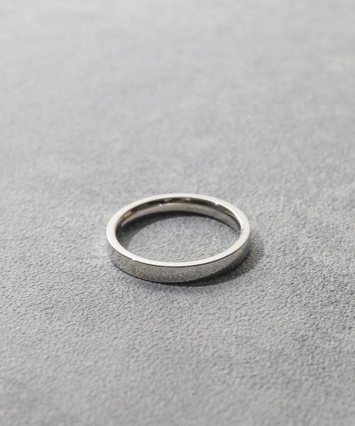 NO WAY（ノーウェイ）の「/stainless/ flat ring（リング・メンズ・シルバー/ゴールド/ブラック・17号/23号/13号/19号/8号/11号）」の4枚目の写真