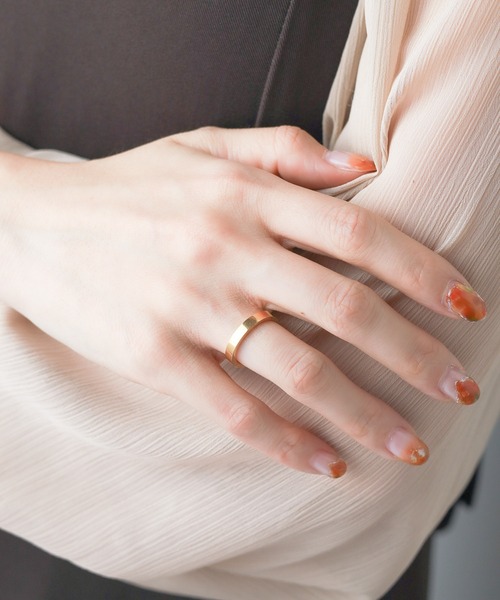 NO WAY（ノーウェイ）の「/stainless/ flat ring（リング・メンズ・シルバー/ゴールド/ブラック・17号/23号/13号/19号/8号/11号）」の5枚目の写真