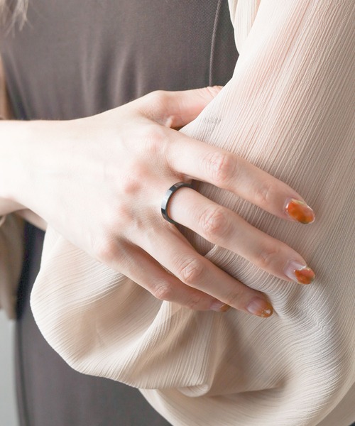 NO WAY（ノーウェイ）の「/stainless/ flat ring（リング・メンズ・シルバー/ゴールド/ブラック・17号/23号/13号/19号/8号/11号）」の6枚目の写真