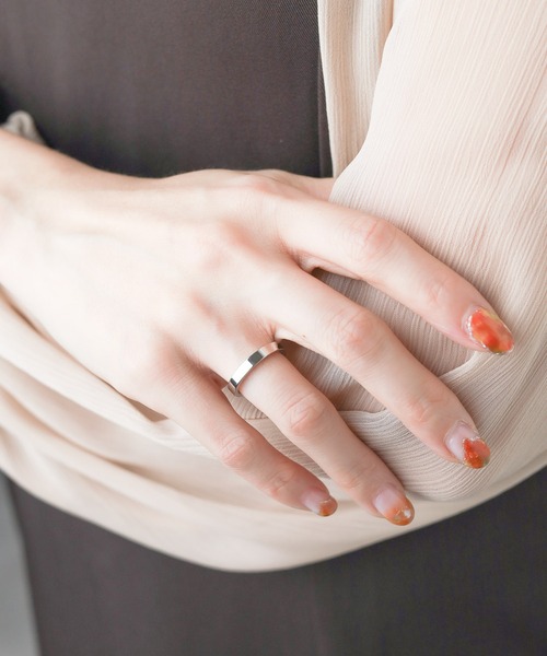 NO WAY（ノーウェイ）の「/stainless/ flat ring（リング・メンズ・シルバー/ゴールド/ブラック・17号/23号/13号/19号/8号/11号）」の7枚目の写真