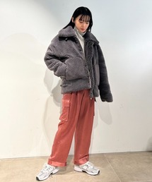【emmi atelier】シャイニーアセテートカーゴパンツ emmi atelier】シャイニーアセテートカーゴパンツ
