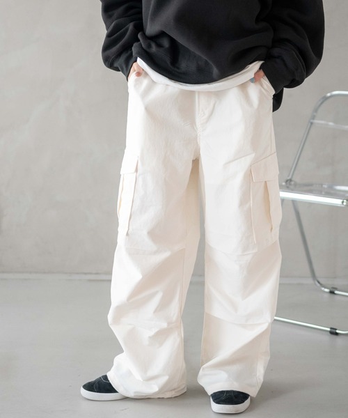 WEGO（ウィゴー）の「WEGO/【XSサイズ～豊富なサイズ展開】イージーパラシュートカーゴパンツ（カーゴパンツ・レディース・オリーブ/ライトピンク/ブラック/オフホワイト/グレー/ブラック系その他・SMALL/MEDIUM/X-SMALL）」の21枚目の写真