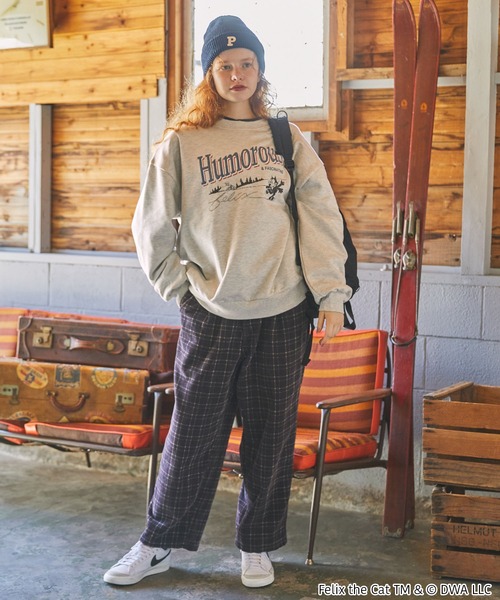 FELIX】別注 フェリックス ヴィンテージプリントスウェット