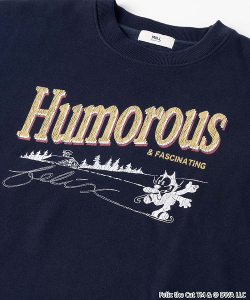 FELIX】別注 フェリックス ヴィンテージプリントスウェット