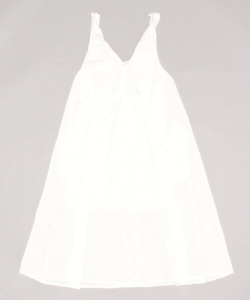 セール】前後Vネック白キャミワンピース ビーチ リゾート ジャンパー