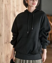 裏起毛ビッグプルパーカーチュニック