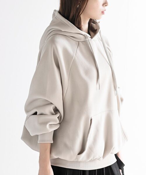 rps（アールピーエス）の「裏起毛ビッグプルパーカーチュニック（パーカー・レディース・チャコールグレー/アイボリー/ブルー/ブラック・フリー）」の12枚目の写真