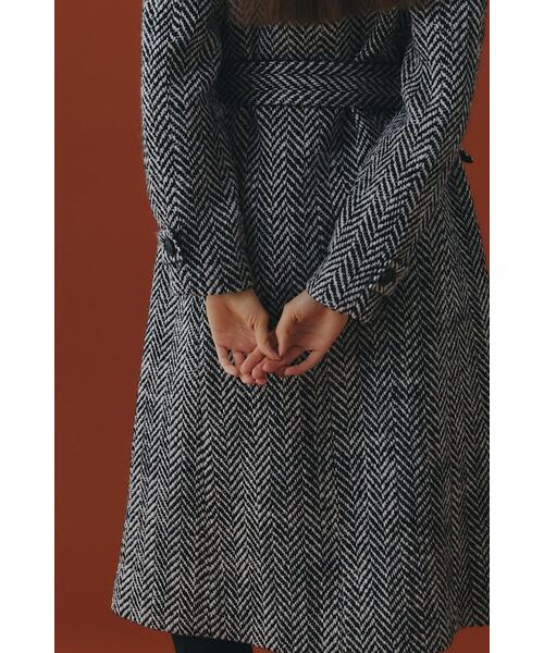 PINKY&DIANNE 23AW 未使用タグ付 ロービングツイードコート PINKY&DIANNE（ピンキーアンドダイアン）の「◇ロービングツイード