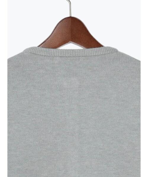 Te chichi(テチチ)の「スムース編みパール釦クルーカーディガン(カーディガン/ボレロ・レディース・オフホワイト/グレー/ブルー/ブラック・F)」の21枚目の写真