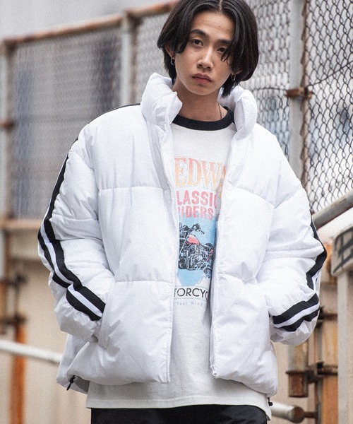 Revo.（レボ）の「スタンドカラー フェイクダウンジャケット 中綿