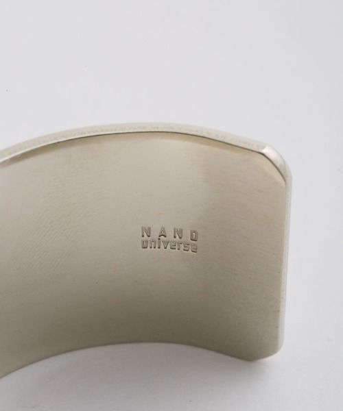 NANO universe（ナノユニバース）の「｢NU jewelry｣ジャーマンシルバーワイドバングル（バングル/リストバンド・メンズ・シルバー・FREE）」の4枚目の写真
