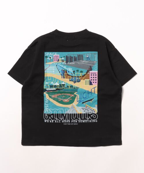 GROOVY COLORS（グルービーカラーズ）の「PLAY IN THE PARK Tシャツ（Tシャツ/カットソー・キッズ・ホワイト/ブラック・120/90/100/110）」の7枚目の写真