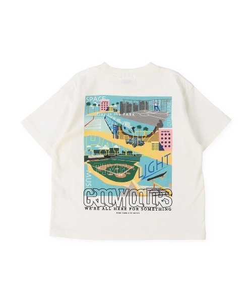 GROOVY COLORS（グルービーカラーズ）の「PLAY IN THE PARK Tシャツ（Tシャツ/カットソー・キッズ・ホワイト/ブラック・120/90/100/110）」の5枚目の写真