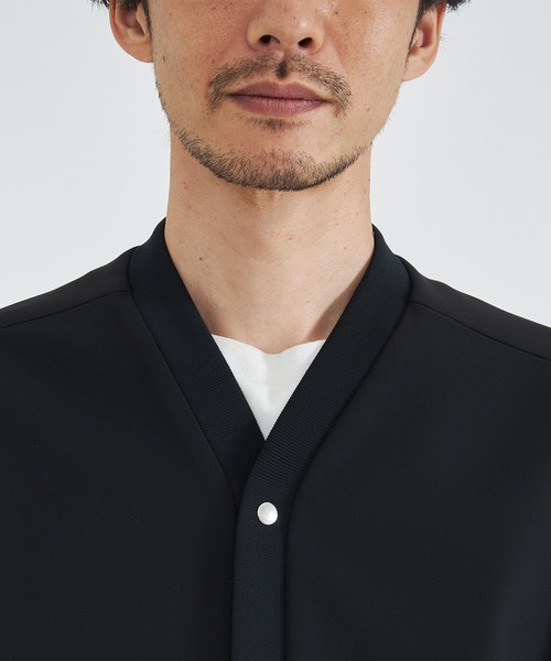 THE TOKYO/ザトウキョウ】Aerogel Fabric Snap Cardigan/エアロゲル