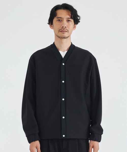 THE TOKYO/ザトウキョウ】Aerogel Fabric Snap Cardigan/エアロゲル