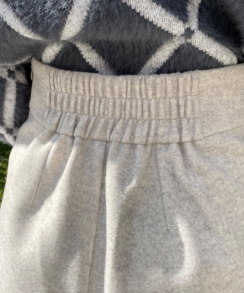 NOMAE(ノーマエ)の「ラップスカパン(その他パンツ・レディース・アイボリー/ダークグレー/ブラック・FREE)」の6枚目の写真
