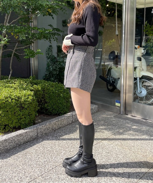 NOMAE(ノーマエ)の「ラップスカパン(その他パンツ・レディース・アイボリー/ダークグレー/ブラック・FREE)」の12枚目の写真