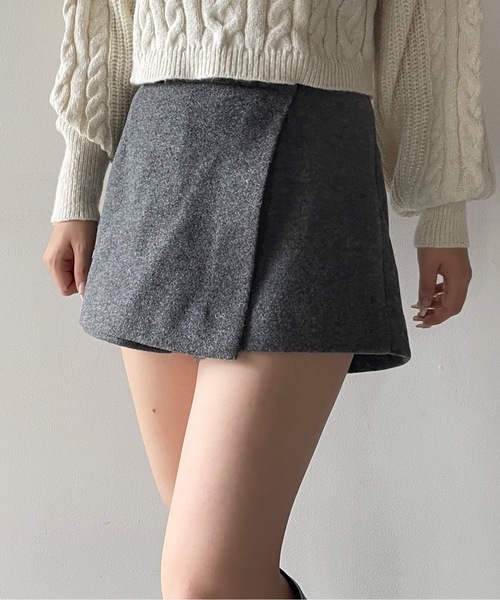 NOMAE(ノーマエ)の「ラップスカパン(その他パンツ・レディース・アイボリー/ダークグレー/ブラック・FREE)」の17枚目の写真