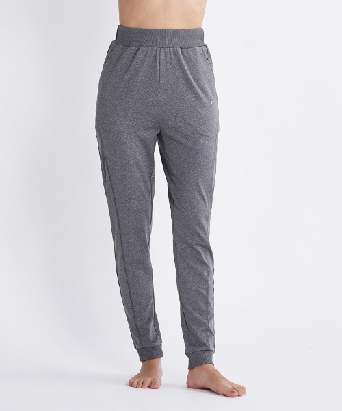 ROXY(ロキシー)の「PEACE OF MIND PANTS/ロキシー速乾UVカットワンポイントブランドロゴスリムトレーニングパンツ(その他パンツ・レディース・ブラック/グレー/グリーン・LARGE/SMALL/MEDIUM)」の1枚目の写真
