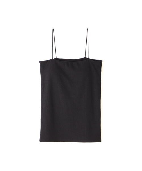 NATURAL BEAUTY BASIC(ナチュラルビューティーベーシック)の「◇カップ付きリブキャミソール(キャミソール・レディース・グレイッシュベージュ/ブラック/オフホワイト・FREE)」の4枚目の写真