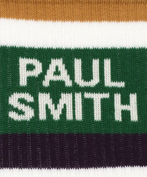 Paul Smith（ポールスミス）の「ボーダー＆ロゴ ソックス / 140643 MD2（ソックス/靴下・メンズ・ホワイト/ブラック・25-27）」の3枚目の写真