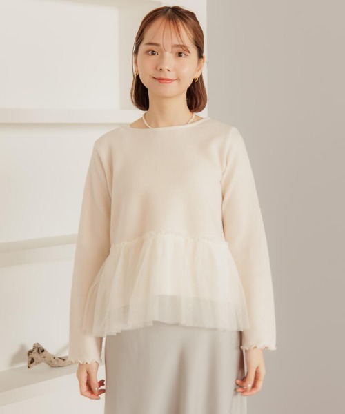 flower（フラワー）の「バレエチュールトップ（Tシャツ/カットソー・レディース・アイボリー/ブラック・FREE）」の13枚目の写真