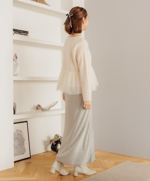 flower（フラワー）の「バレエチュールトップ（Tシャツ/カットソー・レディース・アイボリー/ブラック・FREE）」の19枚目の写真