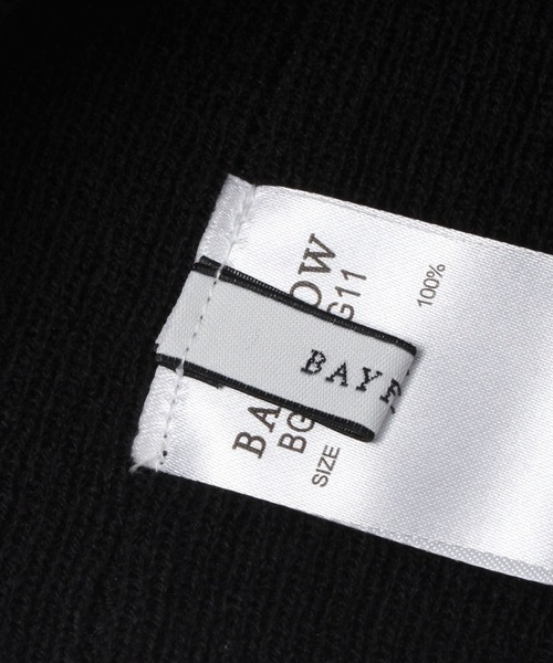 BAYFLOW（ベイフロー）の「リブ編みニット帽（ニットキャップ/ビーニー・レディース・グレー/ブラック/オフホワイト/ボルドー・FREE）」の9枚目の写真