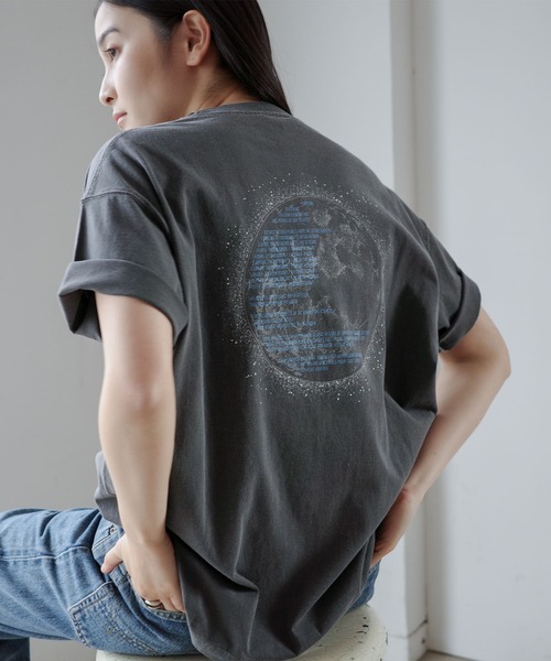 ANME（アンメ）の「【4サイズ展開】宇宙プリント半袖Tシャツ（Tシャツ/カットソー・レディース・ブラック系その他/ブラック系その他3/ブラック系その他2/ブラック系その他4/ブラック系その他6/ブラック系その他5・M/L/XXL/XL）」の10枚目の写真
