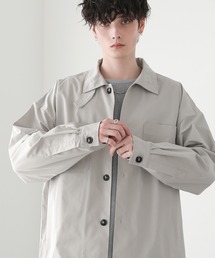 2wayハイネック仕様ダブルポケットシャツジャケット