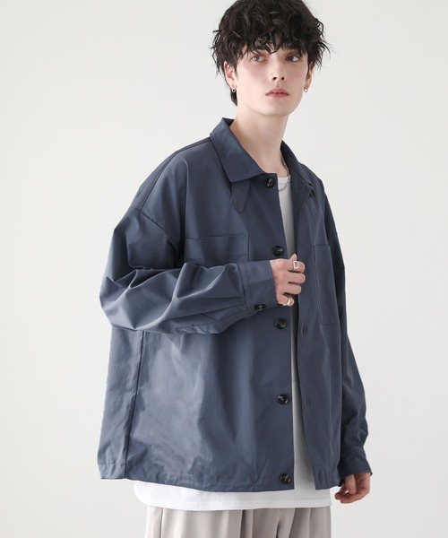 ASTRONOMY(アストロノミー)の「2wayハイネック仕様ダブルポケットシャツジャケット(その他アウター・メンズ・ライトベージュ/ブルーグレー/ブラック・S/M/L)」の16枚目の写真