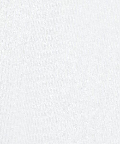 H　BEAUTY&YOUTH UNITED ARROWS（エイチビューティーアンドユースユナイテッドアローズ）の「＜H＞コットンリブ アシンメトリータンクトップ（タンクトップ・レディース・ホワイト/ブラック・FREE）」の21枚目の写真