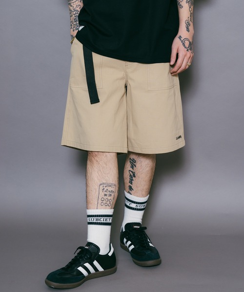 Subciety（サブサエティ）の「BAKER SHORTS（その他パンツ・メンズ・ベージュ/オリーブ/ブラック・X-LARGE/LARGE/MEDIUM/SMALL）」の3枚目の写真