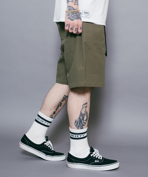 Subciety（サブサエティ）の「BAKER SHORTS（その他パンツ・メンズ・ベージュ/オリーブ/ブラック・X-LARGE/LARGE/MEDIUM/SMALL）」の7枚目の写真